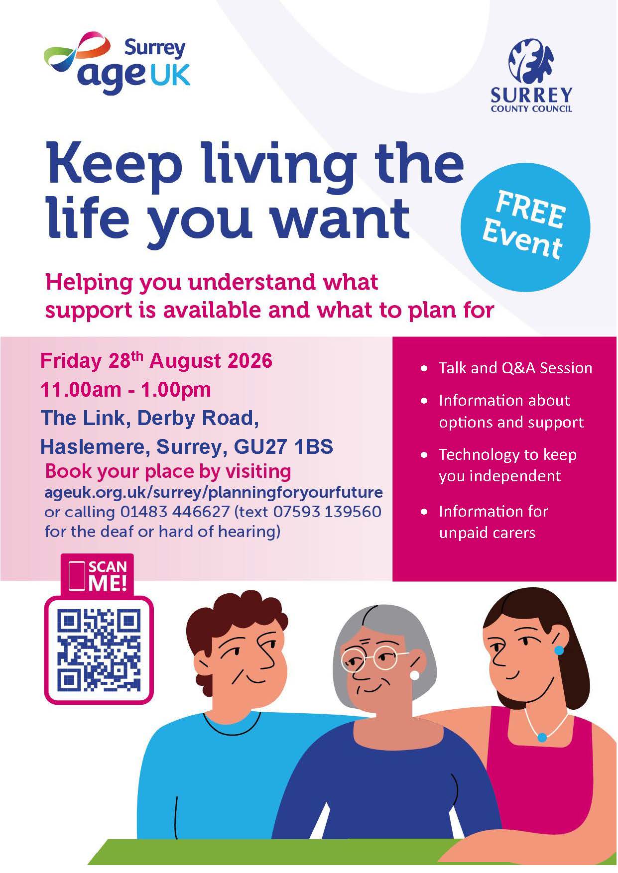 Age UK event poster 2026
